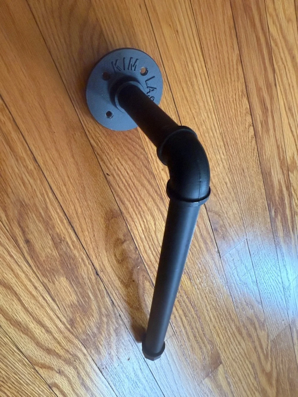 Matte Black Industrial Paper Towel Holder